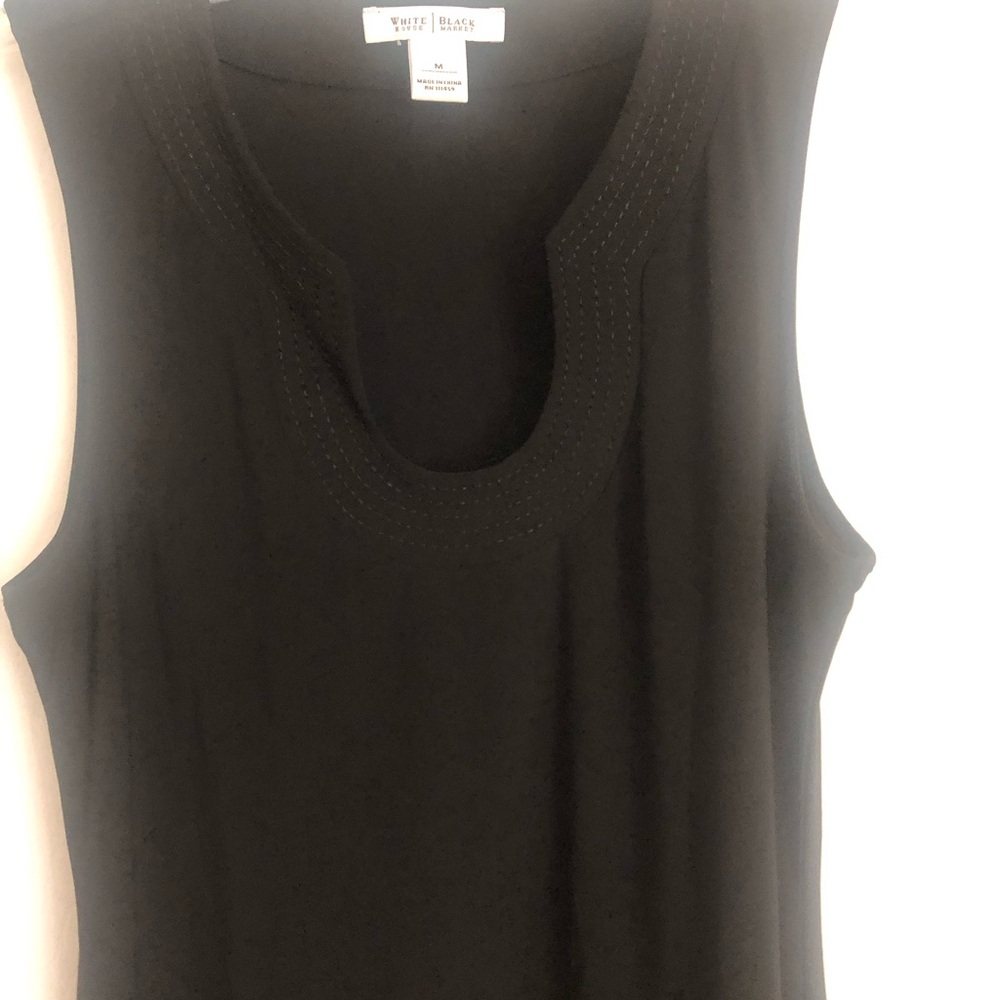 White House Black Market Black Sleeveless Tank Top, Tunic